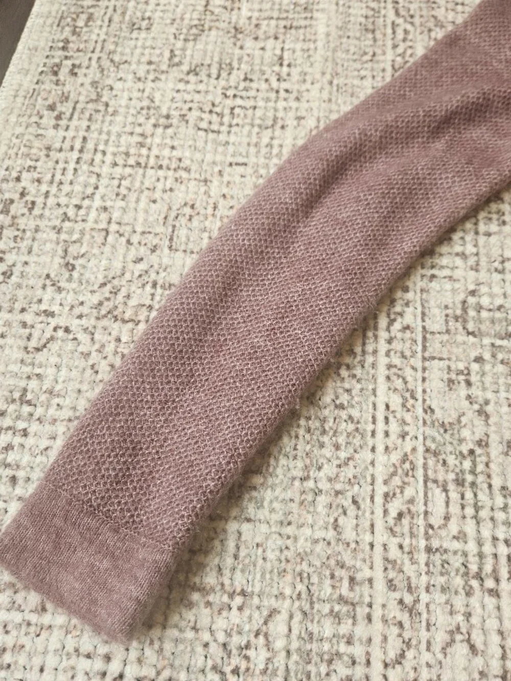Abercrombie Pullover Zipper Crew Sweater in Mauve